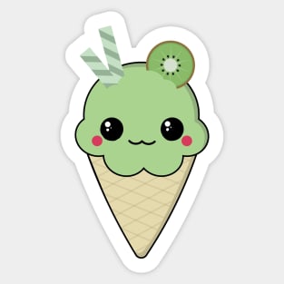 Kawaii Ice Cream Sticker